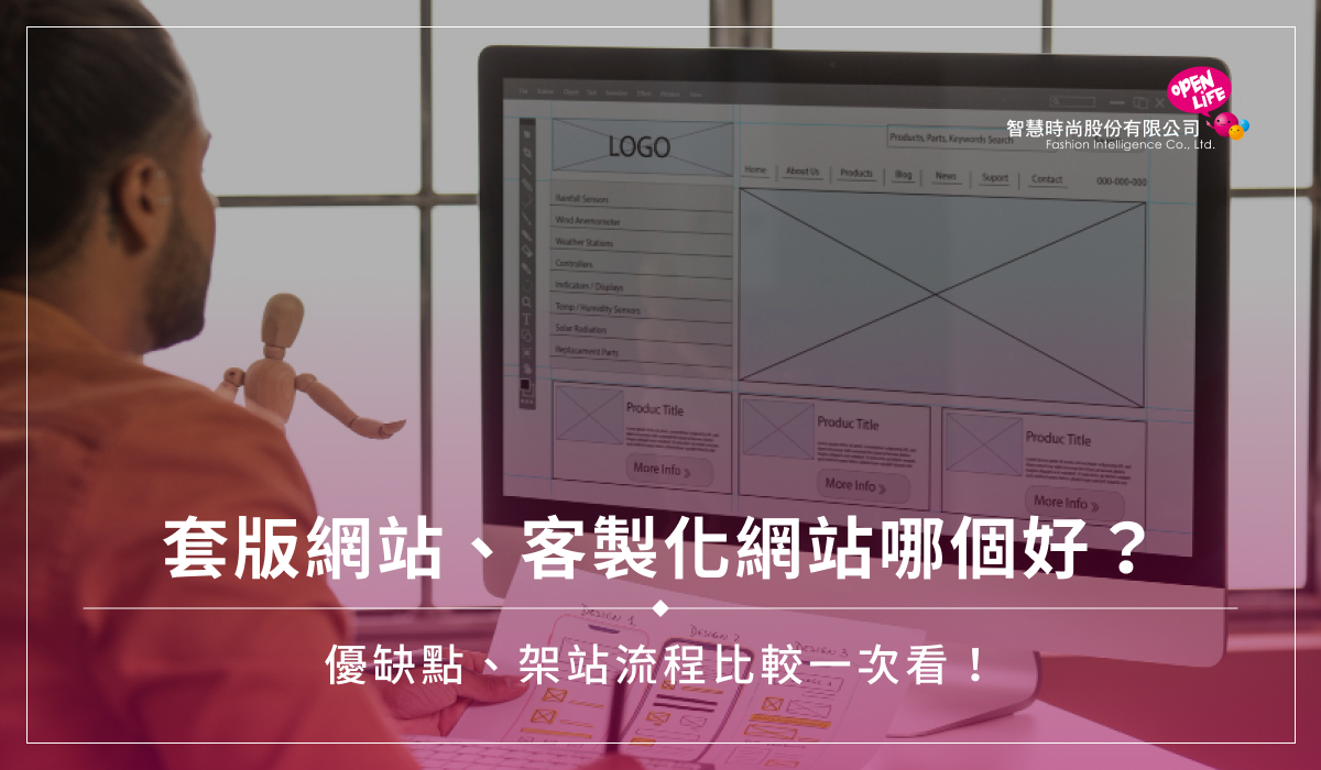套版網站、客製化網站哪個好？優缺點、架站流程比較一次看！